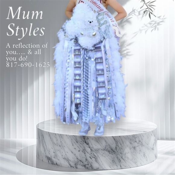 WHATAMUM Homecoming Mum Sash Pin or graduation lei custom made all colors themes - Picture 10 of 17